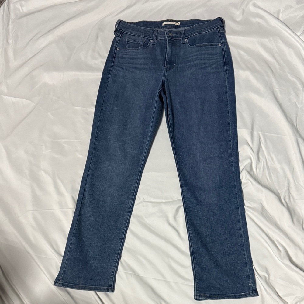 Levi's Dark Blue Straight Leg Women's Jeans